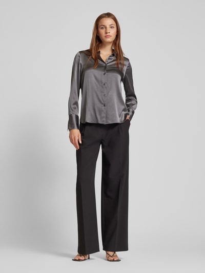 (The Mercer) N.Y. Bluse mit Knopfleiste Silber 1