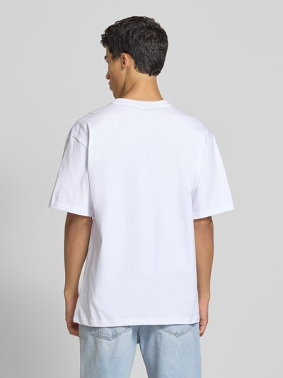 KARL KANI T-shirt met labelprint Wit - 5