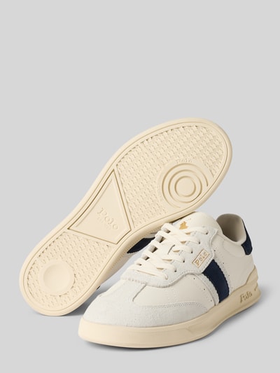 Polo Ralph Lauren Leren sneakers met labeldetails, model 'Aera' Wit - 4