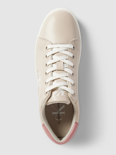 Calvin Klein Jeans Sneakers met labelprint Beige - 3