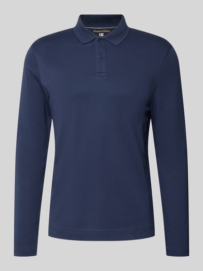 Christian Berg Men Regular Fit Poloshirt aus reiner Baumwolle Dunkelblau 1