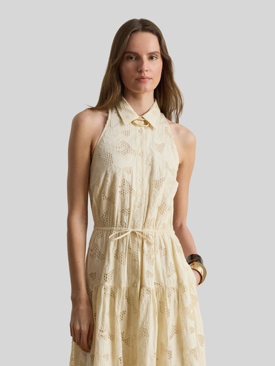 Lauren Ralph Lauren Tailliertes Freizeitkleid aus reiner Baumwolle Sand 1