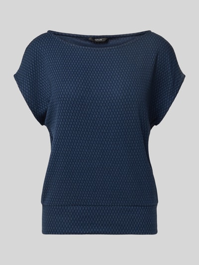 OPUS T-Shirt mit Strukturmuster Modell 'Sumsala' Marine 2