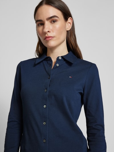 Tommy Hilfiger Slim Fit Hemdbluse im langärmeligen Design Modell '1985' Marine 3