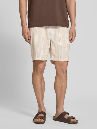 s.Oliver RED LABEL relaxed fit short van puur katoen Beige - 4