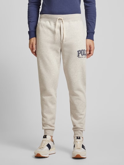 Polo Ralph Lauren Sweatpants mit elastischem Bund Hellgrau 4