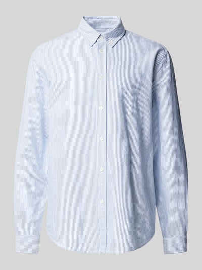 Samsøe & Samsøe Regular Fit Freizeithemd mit Button-Down-Kragen Modell 'SALIAM' Hellblau 2