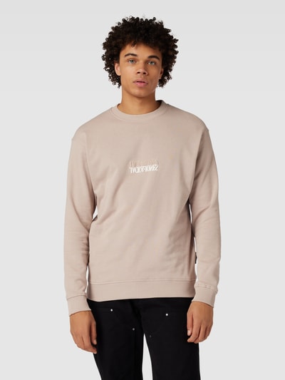 Jack & Jones Sweatshirt met ronde hals, model 'SHADOW' Beige - 4