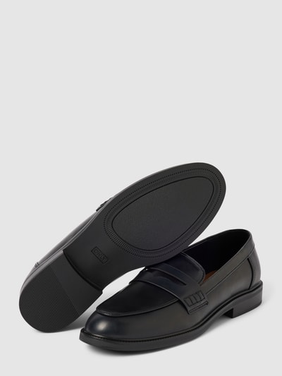 Only Loafers in unifarbenem Design Modell 'LUX' Black 4