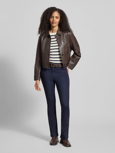 Christian Berg Woman Jeansy bootcut z 5-kieszeniowym krojem Granatowy 1