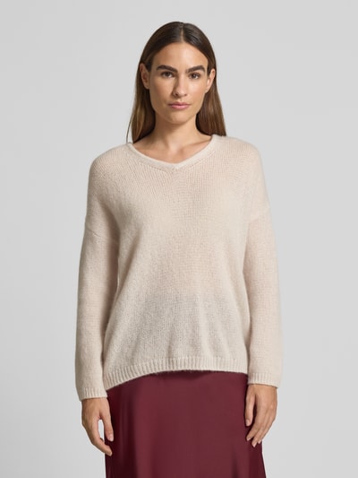 Hemisphere Strickpullover aus Kaschmir-Seide-Mix Offwhite 4