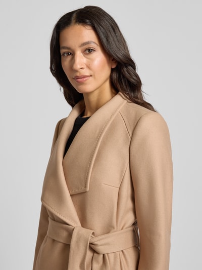 Ted Baker Lange jas met kasjmier, model 'ROSESS' Zand - 3