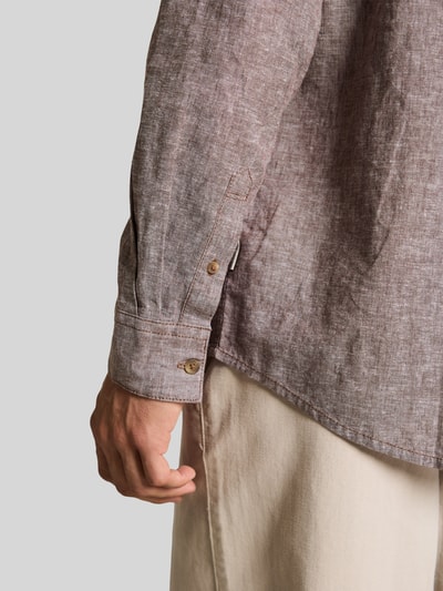Tom Tailor Regular Fit Freizeithemd aus Leinen-Baumwolle-Mix Hazel 3