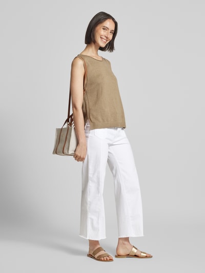 MAC Jeansy o skróconym kroju regular fit model ‘Jamie’ Biały 1