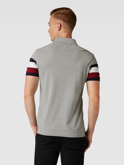 Tommy Hilfiger Poloshirt met mouwen in colour-blocking-design Lichtgrijs gemêleerd - 5