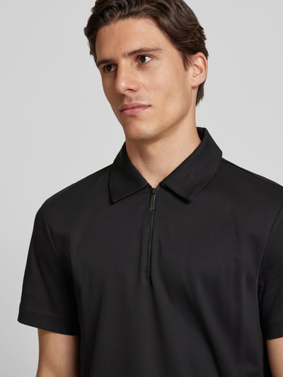 Michael Kors Poloshirt mit Seitenschlitzen Modell 'INTERLOCK' Black 3