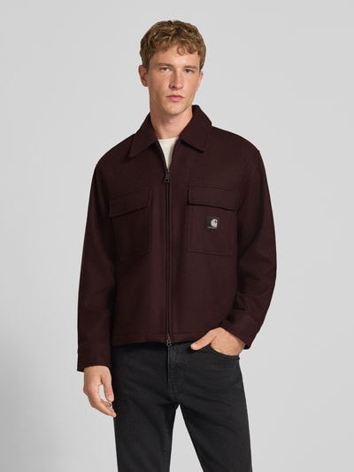 Carhartt Work In Progress Jacke mit Brusttaschen Modell 'Atoka' Dunkelrot 4