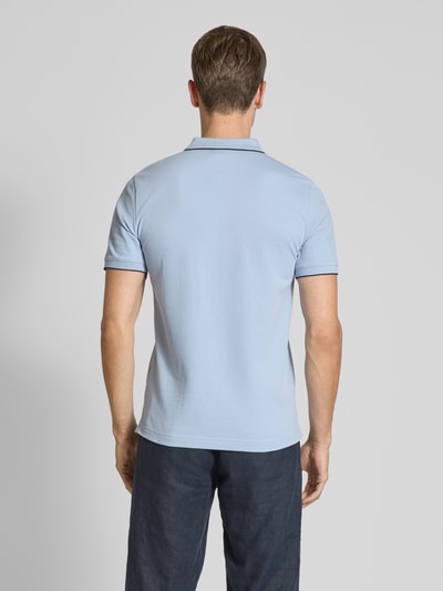 CK Calvin Klein Poloshirt mit Label-Detail Hellblau 5