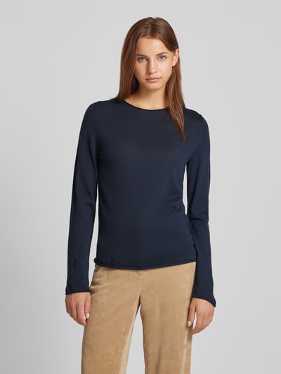 Marc O'Polo Pullover mit Rundhalsausschnitt Marine 4