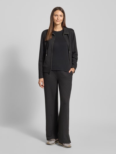 BOSS Regular fit sweatpants van katoenmix, model 'MONOGRAM' Zwart - 1