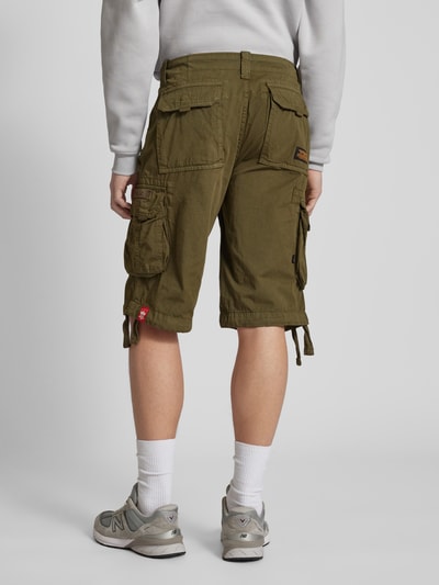 Alpha Industries Szorty cargo o kroju regular fit z tunelami model ‘JET SHORT’ Oliwkowy 5