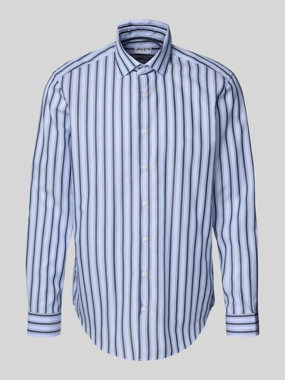 Jake*s Regular fit zakelijk overhemd met kentkraag Marineblauw - 2