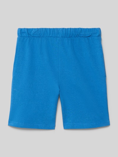 Produktfoto, Shorts mit Motiv-Print und elastischem Bund von Blue Seven aus Reine Baumwolle in Blau, Regular-Fit, Kindergrößen, glatte Textur.