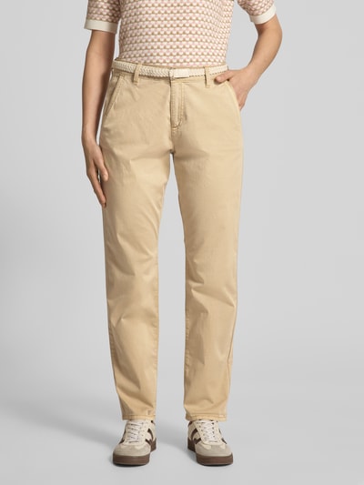 s.Oliver RED LABEL Regular Fit Chino aus Baumwoll-Mix Beige 4