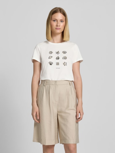 Tom Tailor T-shirt o kroju regular fit z czystej bawełny Biały 4