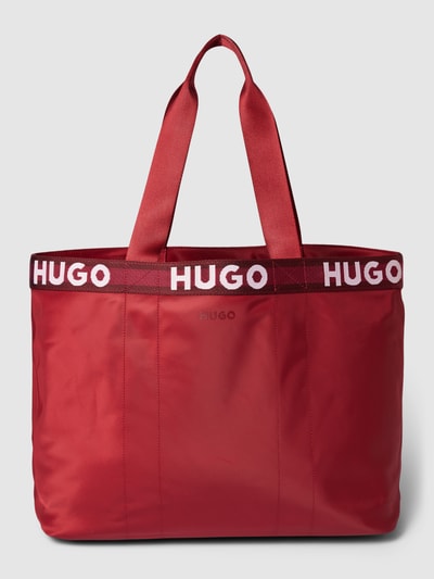 HUGO Tote Bag mit Logo-Details Modell 'Becky' Bordeaux 2