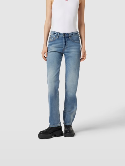 Diesel Straight Fit Jeans mit Knopfverschluss Jeansblau 4