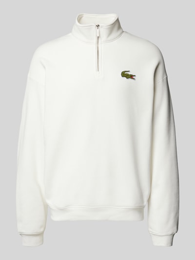 Lacoste Bluza z detalem z logo Biały 2