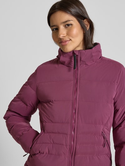 CARS JEANS Steppjacke mit Reißverschlusstaschen Modell 'MONYA' Pflaume 3