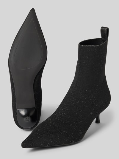 Marc Cain Bags & Shoes Laarsjes met logo-applicatie Metallic zwart gemêleerd - 4