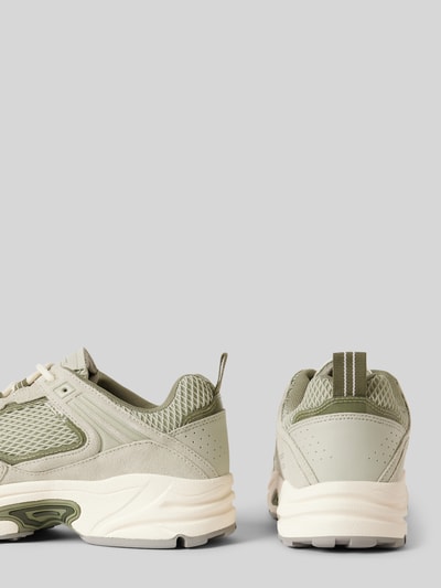 Tommy Jeans Low Top Sneaker mit Rindsleder-Details Hellgruen 2