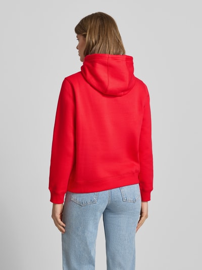 Tommy Jeans Regular Fit Hoodie aus Baumwoll-Mix Rot 5