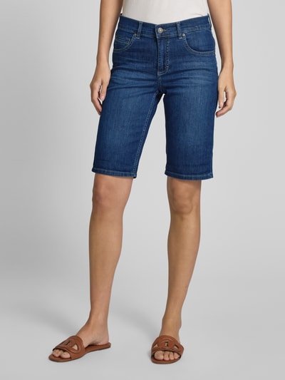 Angels Regular Fit Bermudas aus Denim mit Umschlag Dunkelblau 4
