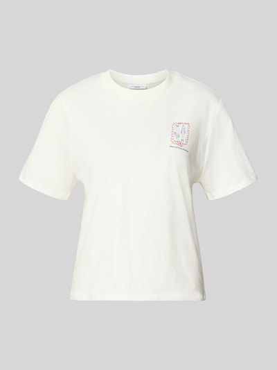 Produktfoto, Relaxed Fit T-Shirt aus reiner Baumwolle - Special Drop von Marc O'Polo Denim, Optik: Unifarben, Motiv-Print, Label-Print, Rundhals, Kurzarm, Materialverarbeitung: Jersey, Material: reine Baumwolle