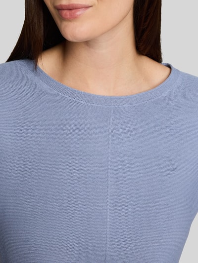 Tom Tailor Regular Fit Pullover mit gerippten Abschlüssen Hellblau 3