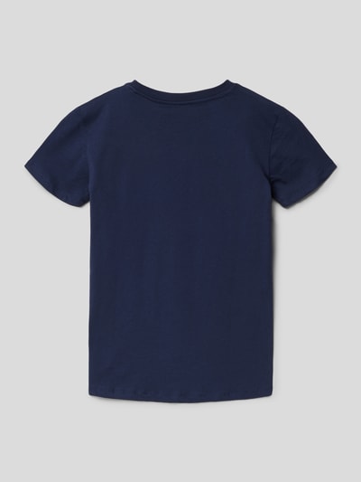 Pepe Jeans T-Shirt mit Label-Print Modell 'ART' Marine 3