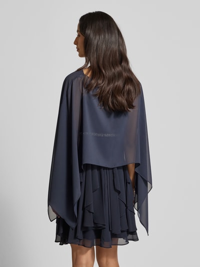 Christian Berg Cocktail Relaxed Fit Stola in semitransparentem Design Marine Melange 5