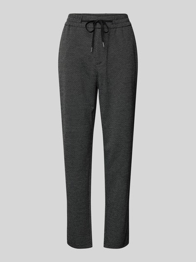 s.Oliver RED LABEL Relaxed Fit Jogpants mit Tunnelzug und Musterung BLACK 1