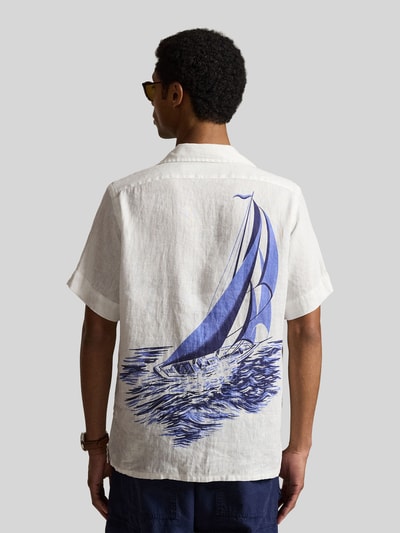 Polo Ralph Lauren Loose Fit Freizeithemd aus reinem Leinen Offwhite 5