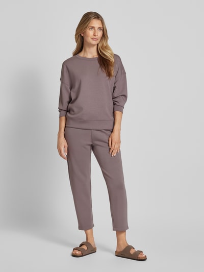 Christian Berg Woman Regular fit sweatpants met tunnelkoord Chocoladebruin - 1