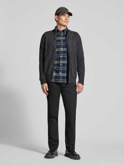 Barbour Cardigan met opstaande kraag Essential PATCH Grafiet - 1