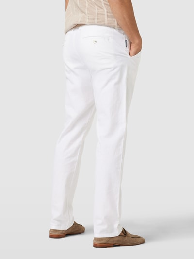 Christian Berg Men Chino met Franse steekzakken Wit - 5