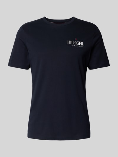 Tommy Hilfiger Regular Fit T-Shirt aus reiner Baumwolle Dunkelblau 2