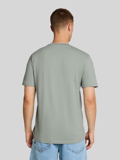 Tom Tailor Denim Regular Fit T-Shirt aus reiner Baumwolle Hellgruen 5