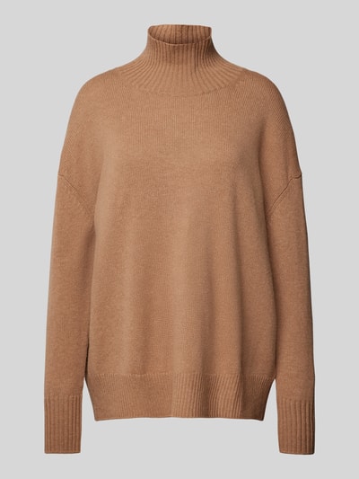 (The Mercer) N.Y. Gebreide pullover van kasjmier met opstaande kraag Camel gemêleerd - 2