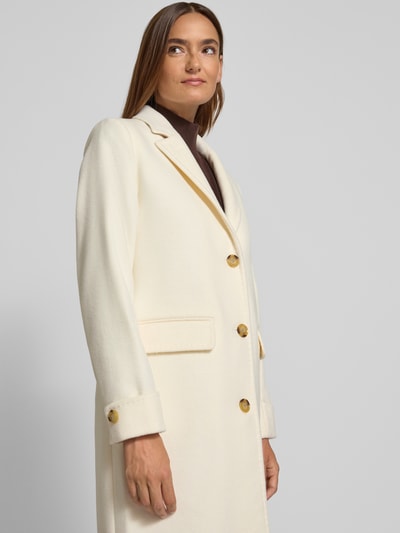 Lauren Ralph Lauren Mantel aus Woll-Mix mit Kaschmir-Anteil Offwhite 3